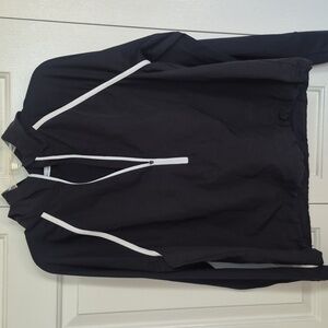 Dick's Sporting Goods Women's Black and White Quarter-Zip Hoodie